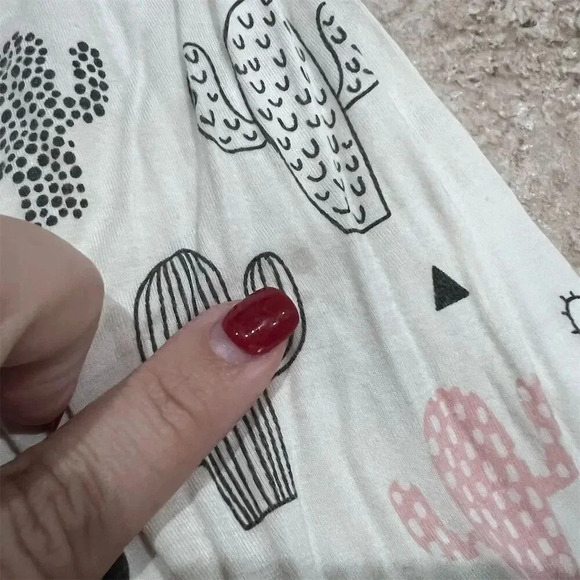 Little Sleepies Kids Pajama Pants Size 4 Rainbow Cactus Lemon Theme Bundle of 3 - Picture 6 of 7